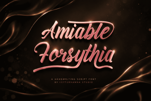 Amiable Forsythia: A Warm Script Font for Branding