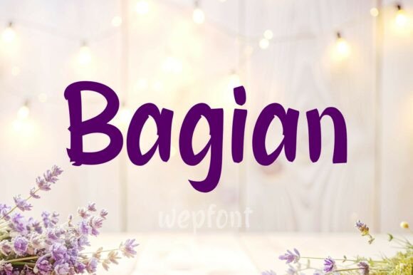Bagian: A Handwritten Font for Warm Web Design