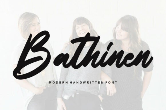 Bathinen: A Delicate Handwritten Font for Brand Identity