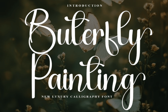 Buterfly Painting: A Warm Script Font for Editorial Design