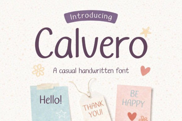 Calvero: A Friendly Handwritten Font for Makers