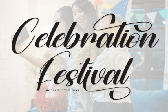 Celebration Festival: A Handwritten Display Font for Campaigns