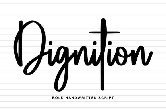 Dignition: A Bold Script Font for Web Design
