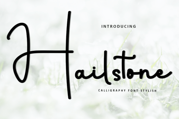 Hailstone: A Festive Typeface for Web Design