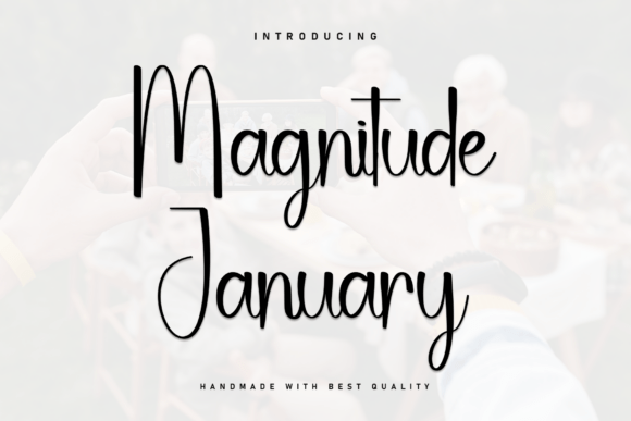 Magnitude January: A Bold Script Font for Editors