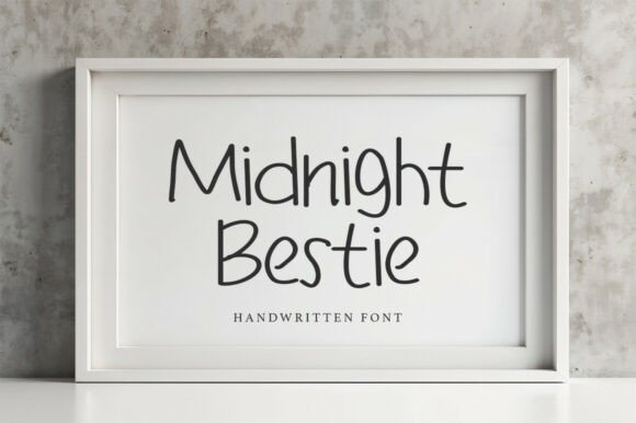 Midnight Bestie: A Charming Script Font for Branding