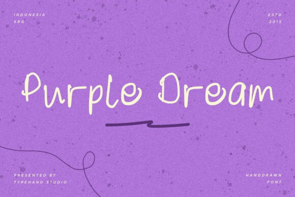 Purple Dream: A Handwritten Font for Modern Marketers