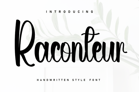 Raconteur: The Sporty Handwritten Font for Crafters