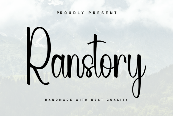 Ranstory: A Cozy Handwritten Font for Makers