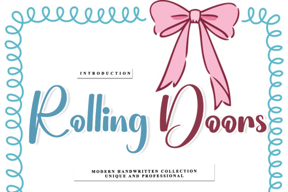 Rolling Doors: A Handwritten Script Font for Editorial Design