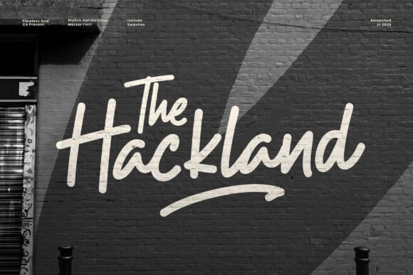 The Hackland: A Handwritten Font for Editorial Design