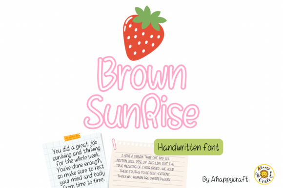 Using Brown Sunrise Font for Warm Brand Identity