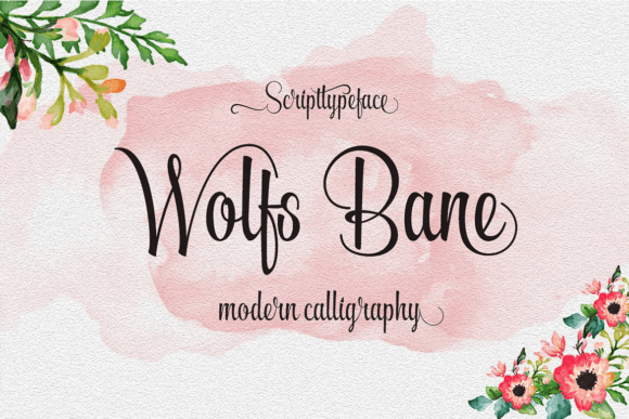 Wolfs Bane: A Bold Script Font for Crafters