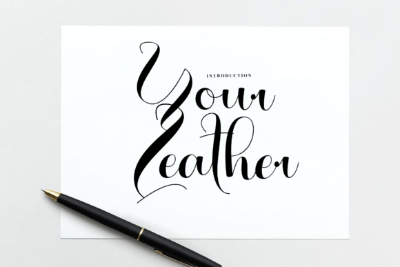 Your Leather: A Modern Script Font for Editorial Design